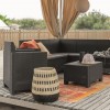 Salotto corner NEBRASKA, B:Rattan, BICA (pallet completo)