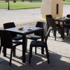 DALLAS square table, B:Rattan, BICA (full pallet)