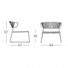 LISA LOUNGE FILO' armchair, Scab Design