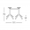 DOUBLE NEMO tilting table base, Scab Design