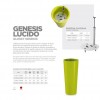 Vaso cachepot GENESIS rotondo lucido, LYXO