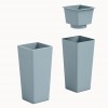 CLOU square cache-pot vase, VECA