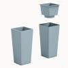 CLOU square cache-pot vase h100, VECA