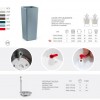 Vaso cachepot quadrato CLOU h100, VECA