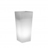 CLOU square cache-pot vase with light, VECA