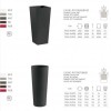 GENESIS square cachepot vase, VECA