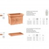 Rectangular SCALLOPED flower-box, VECA