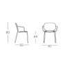 SI-SI chair with armrests, Scab Design