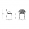Sedia SI-SI Dots con braccioli, Scab Design