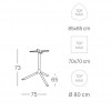 TRIPE' MAXI table base, Scab Design