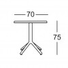 Tavolo ECO con piano liscio, Scab Design