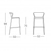 LISA TECHNOPOLYMER stool, Scab Design