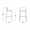 LISA WATERPROOF stool, Scab Design
