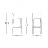 KATE stool h.65 - h.75, Scab Design