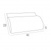 Headrest for SLIM sunlounger, Siesta Exclusive