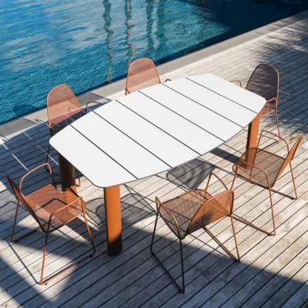 SILENO table, Crema Outdoor