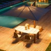 SILENO table, Crema Outdoor