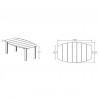 SILENO table, Crema Outdoor