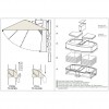 Maxi umbrella PAN, Crema Outdoor