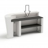 MARVY bar counter (central front) with light, LYXO