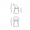 NATURAL LADY B POP armchair, Scab Design