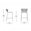 LISA FILO' stool, Scab Design
