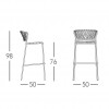LISA FILO' stool, Scab Design