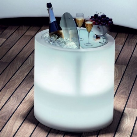 Tavolino portaoggetti BLOK PARTY con luce, LYXO