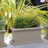 SMOOTH rectangular flower-box, VECA