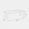 BERGEN extendable table, B:Design, BICA (full pallet)