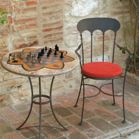 CAMILLA armchair, GAIA Ferro Forgiato