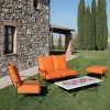 TRISTANO reclining sofa, GAIA Ferro Forgiato