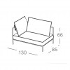 SOFA MODULARE FLAP - elemento terminale sinistro, Scab Design
