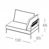 FLAP MODULAR SOFA - right end element, Scab Design