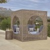 Tavolino rotondo con vetro, Journey collection, Skyline Design