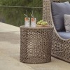 Round side table with glass, Journey collection, Skyline Design
