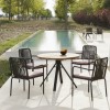 Sedia con braccioli Trinity, Ona collection, Skyline Design