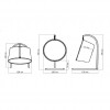 Ona collection hanging chair, Skyline Design
