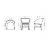 Alaska collection dining armchair, Skyline Design