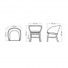 Poltrona da pranzo Alaska collection, Skyline Design