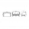 Alaska collection 2 seater sofa, Skyline Design