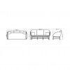 Alaska collection 3 seater sofa, Skyline Design