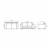 Sofa 2 posti Paloma collection, Skyline Design