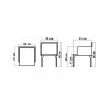 Poltrona da pranzo Ribs collection, Skyline Design