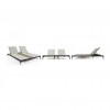 Lettino prendisole doppio Ribs collection, Skyline Design