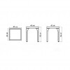 Ribs collection auxiliar table, Skyline Design