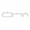 Tavolo rettangolare Ribs collection, Skyline Design