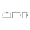 Ribs collection square bar table, Skyline Design