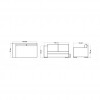 Paloma collection right end sofa, Skyline Design