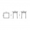 Tavolo bar quadrato Arena collection, Skyline Design